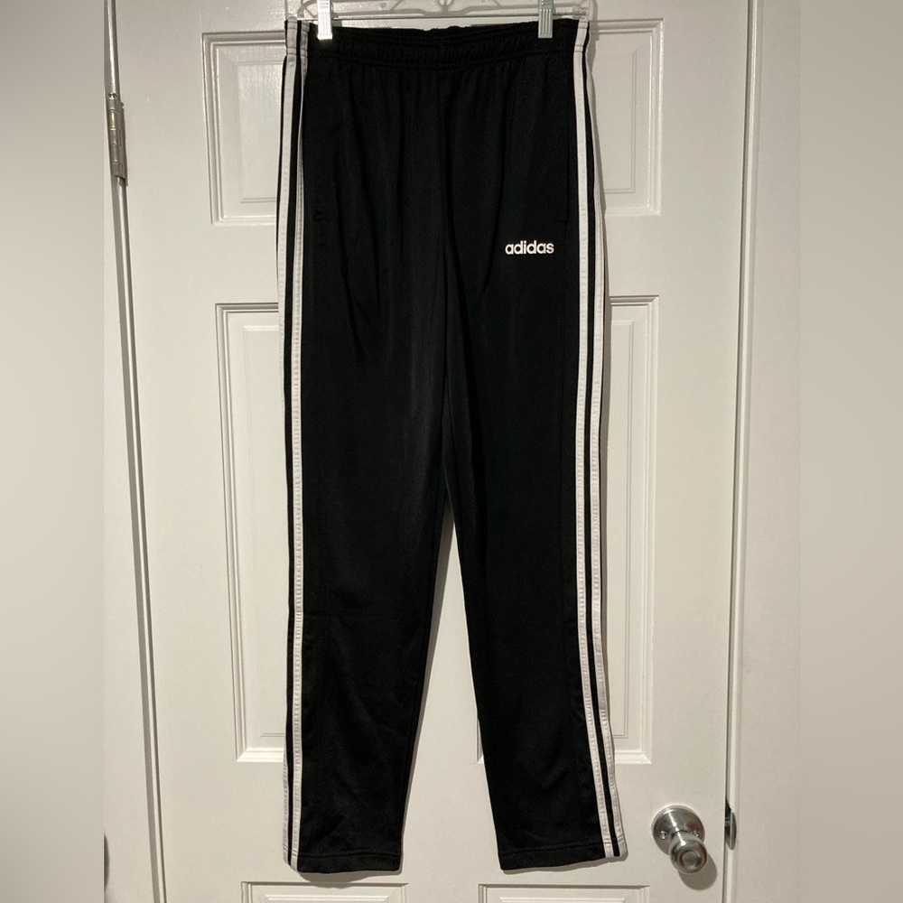 Adidas Primegreen Black White 3 Stripe Athletic Pants NWOT Men’s Small